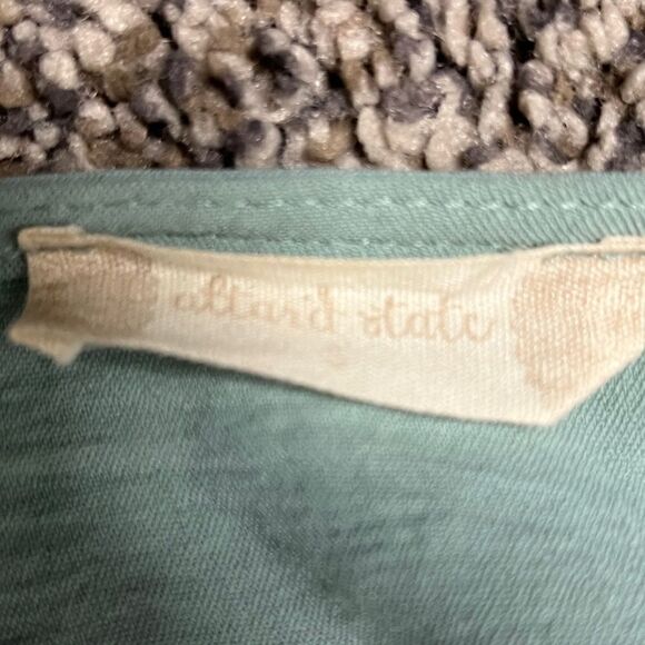 Altar'd State Flutter Sleeve Front Tie Top Green Size Small - Picture 5 of 5